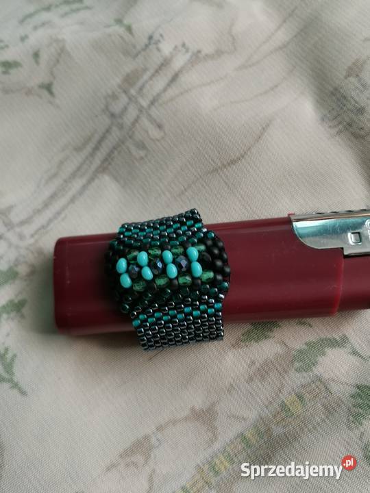 Pierścionek turkus peyote Częstochowa sprzedam