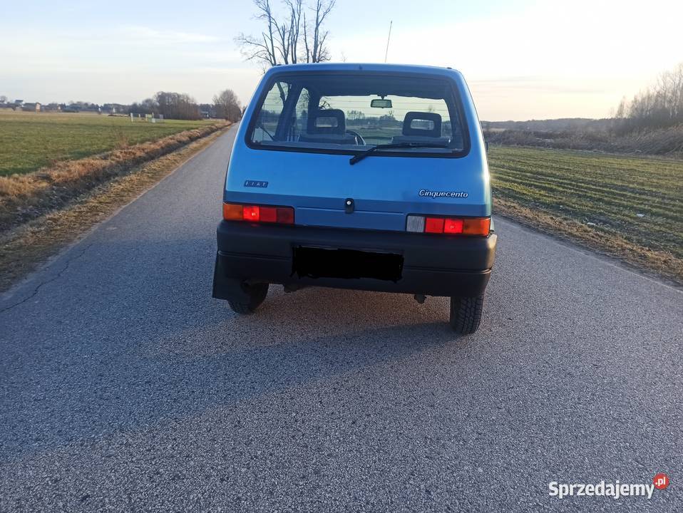 Fiat Cinquecento niski przebieg niebieski Cinquecento