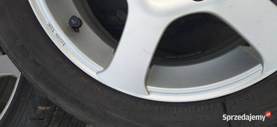 Alufelgi 4x1143 opony letnie 15 Kozienice sprzedam