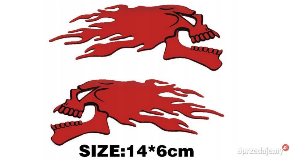 Naklejki czacha na motocykl motor quad rower Motoryzacja Mysłowice sprzedam