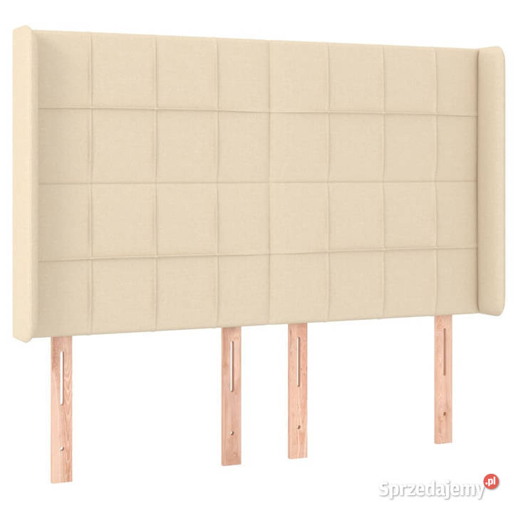 Zagłówek uszak kremowy 147x16x118128 tkanina mazowieckie Warszawa