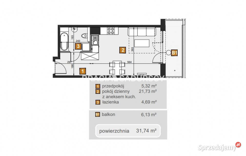 sprzedaży mieszkania Kraków Babińskiego 3174m2