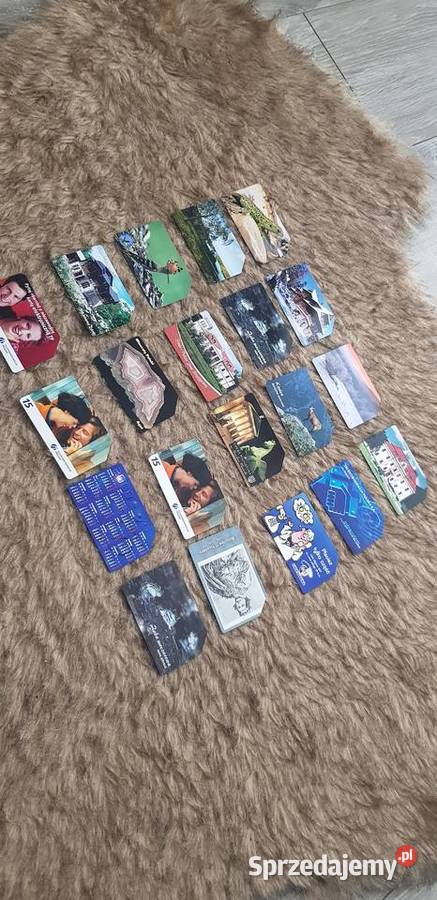 Kolekcjonerski zestaw kart telefonicznych