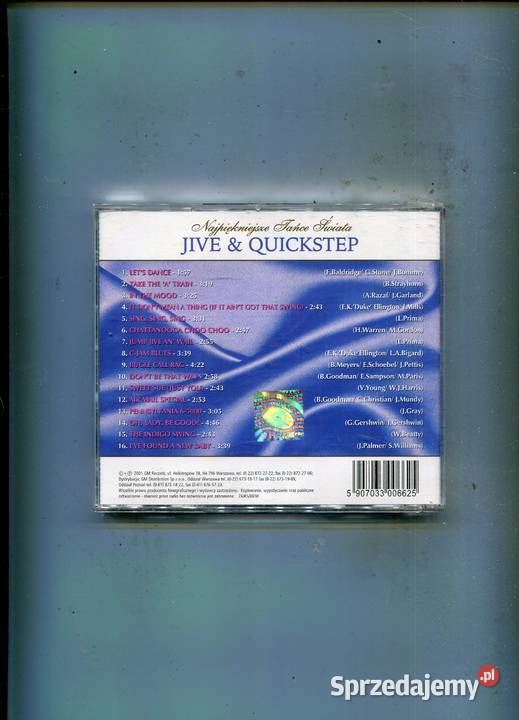 Najpiękniejsze Tańce Świata Jive Quickstep Płyta Szczecin
