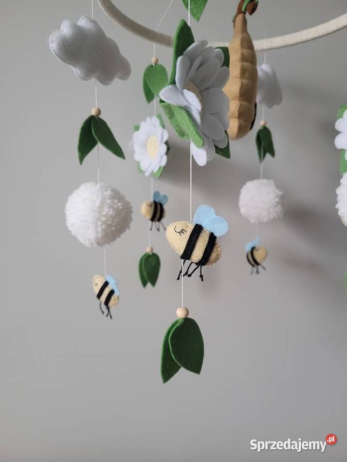 Karuzela do łóżeczka z filcu Pszczółki śląskie Częstochowa