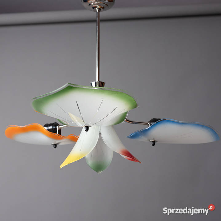 Żyrandol lata 60 Look PopArt MidCentury Vintage śląskie
