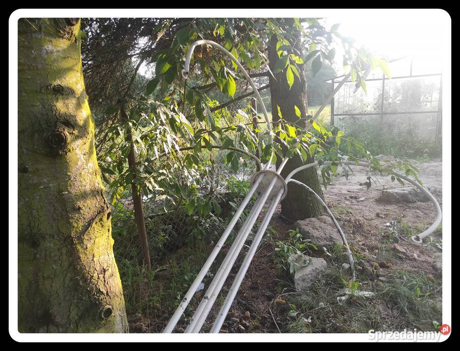 Wysoki metalowy ciężki kwietnik na wiszące Płock