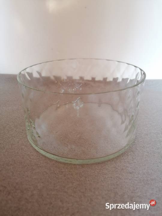 Misa szklana prosta kanelowana wysokość Łódź sprzedam