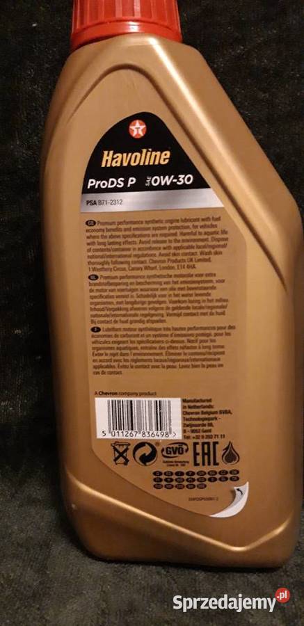 Olej Havoline ProFS P 0W30 Warszawa