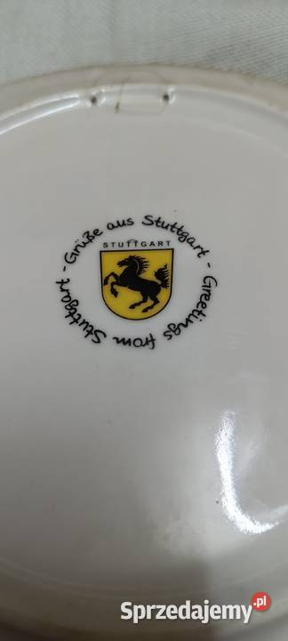 Ozdobny talerz dekoracyjny souvenir STUTTGART Ełk