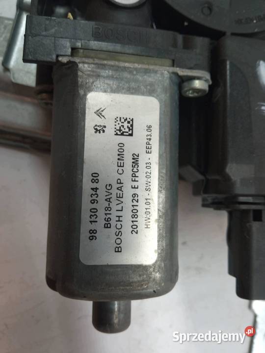 MECHANIZM SZYBY LEWY PRZÓD 9812081680 9813093480