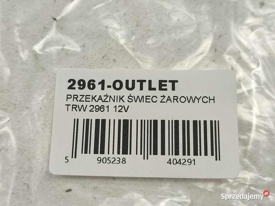 PRZEKAŹNIK ŚWIEC ŻAROWYCH TRW 2961 12V 5PIN Przekaźniki sprzedam