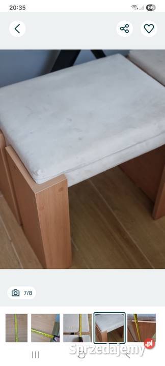 Stół plus 2 taborety 55cm Wręczyca Wielka