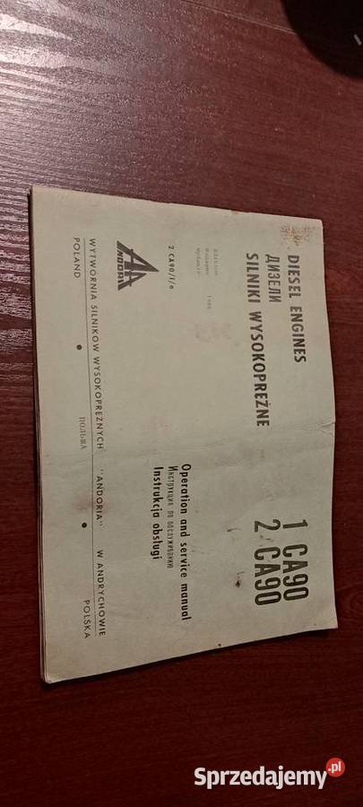 instrukcja obsługi andoria 1ca90 2ca90 Pozostałe Kraśnik