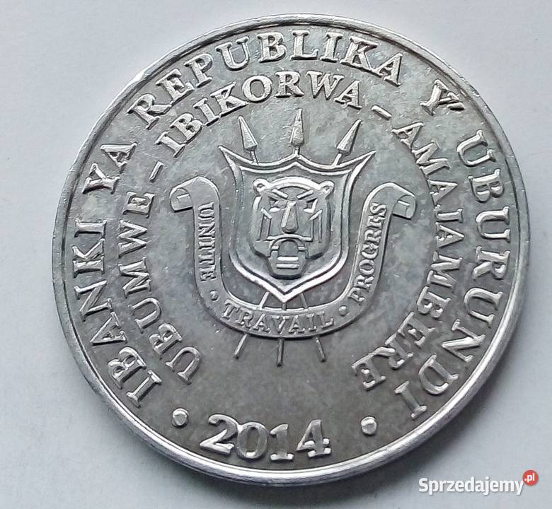 BURUNDI5 FRANCS2014 r Legionowo