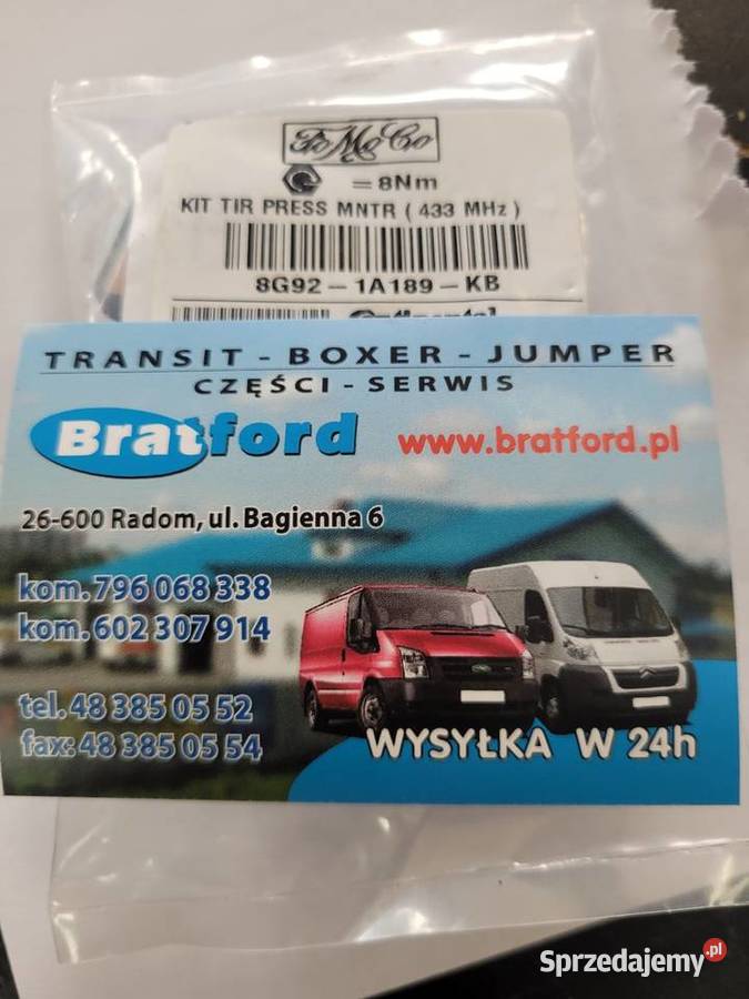 CZUJNIK TPMS FORD 8G921A159AE 8G921A189KB