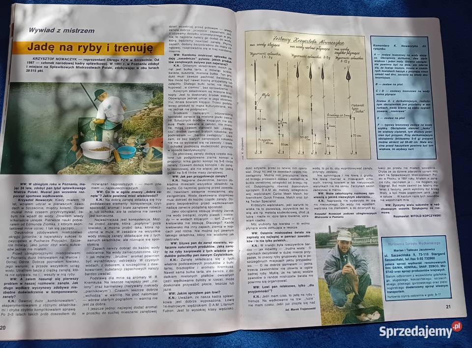 Miesięcznik Wiadomości Wędkarskie numer 2 1993 r Kultura i Rozrywka