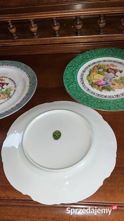 Patera Syg PP Ze sceną Miłości wiedeńskiej 125 Porcelana i szkło Gdańsk