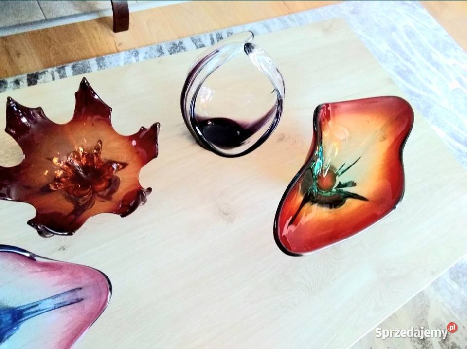 Szkło Murano Patera Murano Włochy Lata 60te 70te Radom