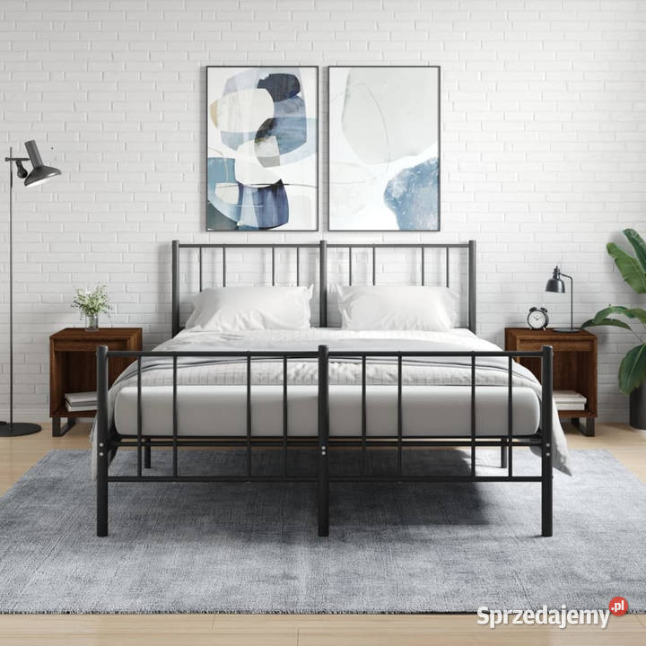 Szafki nocne 2 brązowy dąb 40x35x50 WM830747 Warszawa