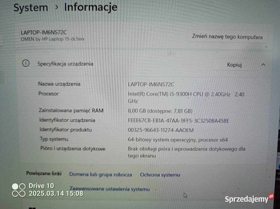 Sprzedam laptop gamingowy dolnośląskie Wrocław