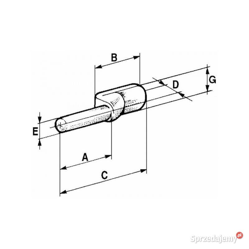 Kołek zaczepu do wspawania 8mm 01569 Pozostałe Kamionna