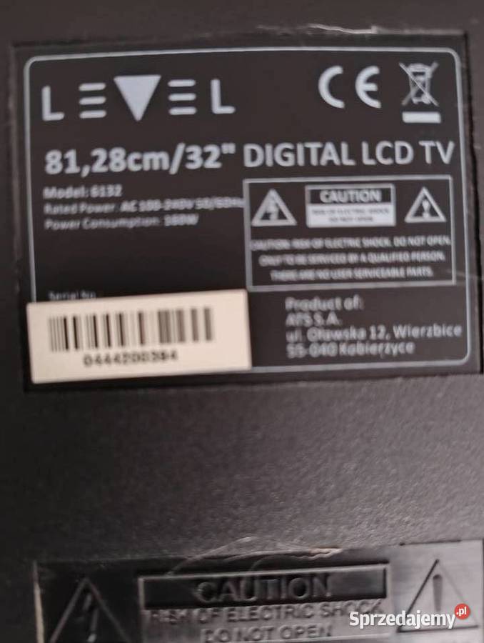 Telewizor LEVEL 32 cale LCD Ostrów Mazowiecka