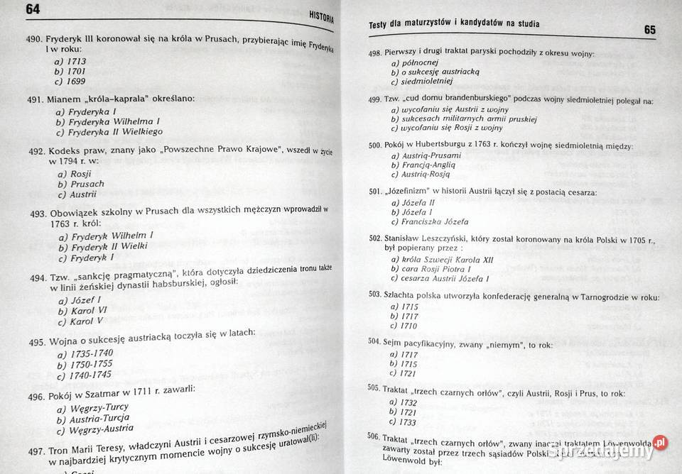 Testy z historii ogólnej Janusz Micuń Chełm