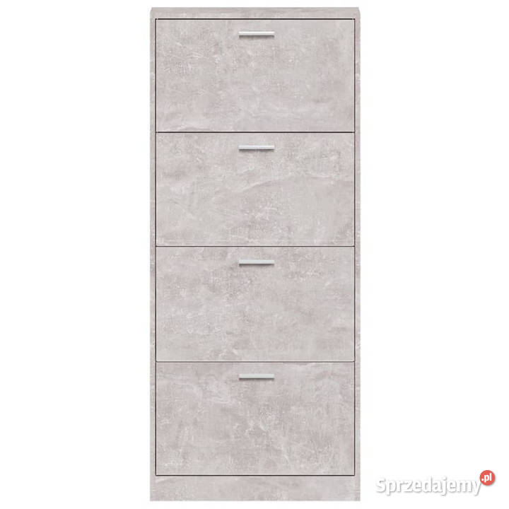Szafka na buty szarość betonu 59x17x150 WM342521 mazowieckie Warszawa