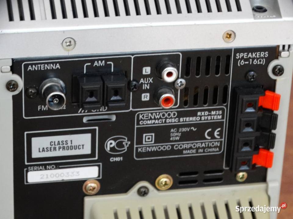 Wieża Kenwood RDS AUX mocna WYSYŁKA podkarpackie Jasło