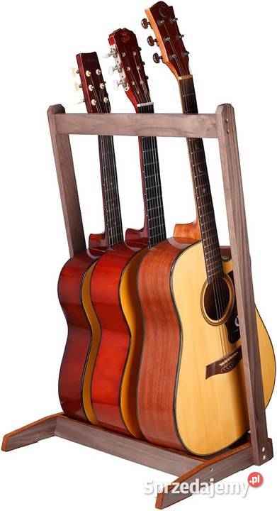 Stojak na gitarę wiele drewnianych stojaków na