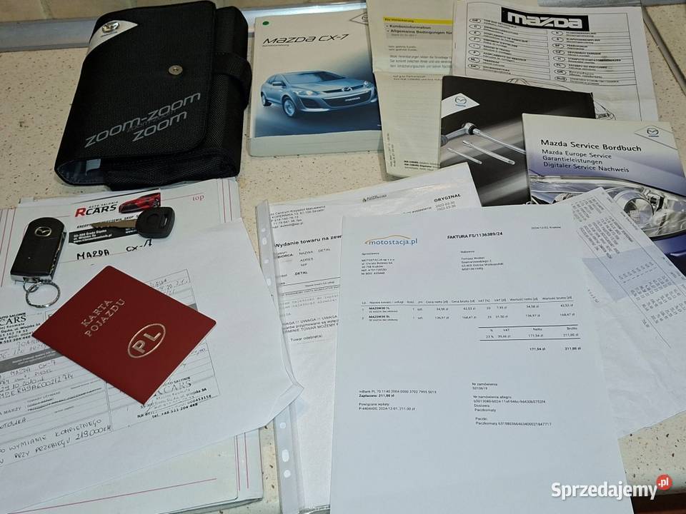 Mazda CX7 22 CD Exclusive 2010r nieuszkodzony wielkopolskie Ostrów Wielkopolski