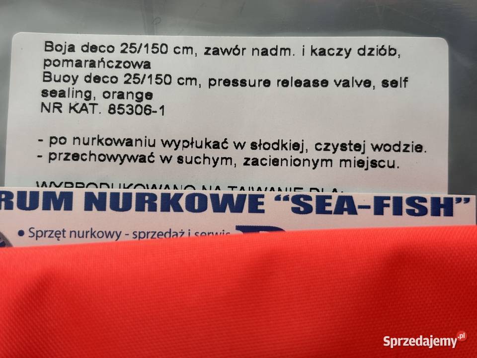 Bojka sygnalizacyjna do nurkowania firmy Tec śląskie Bytom sprzedam