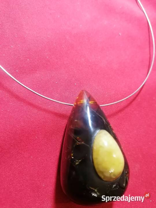 Wisior Bursztyn obroża naszyjnik Naszyjniki