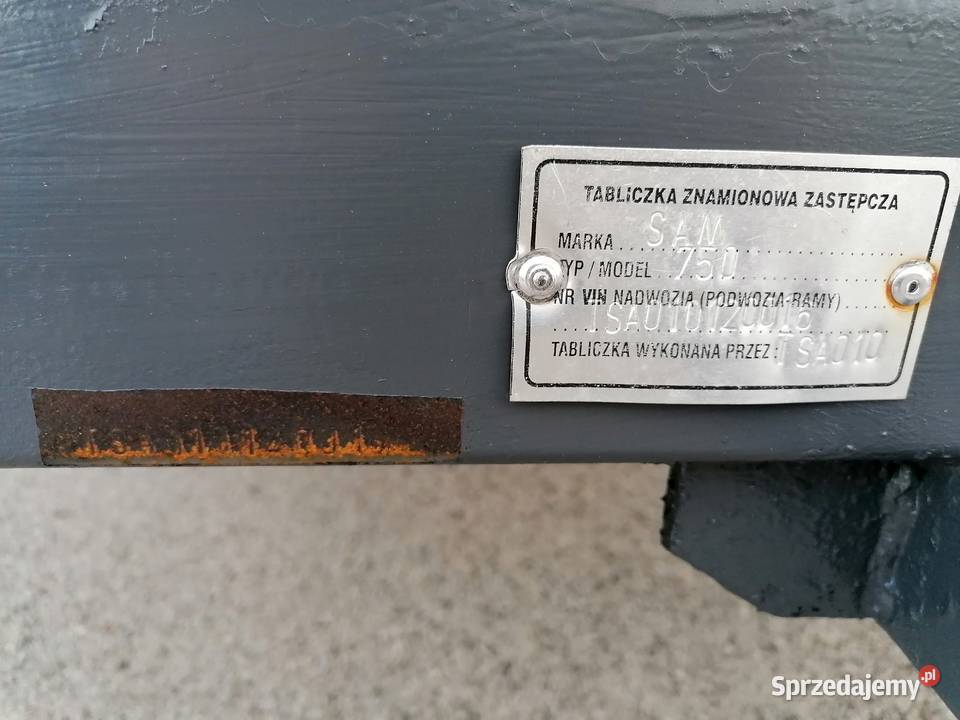 Przyczepka dwuosiowa Platforma DMC 750 Wodzisław sprzedam