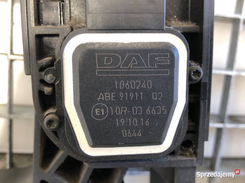 POTENCJOMETR GAZU DAF XF 1060240 129 462 PEDAŁ ciężarowe