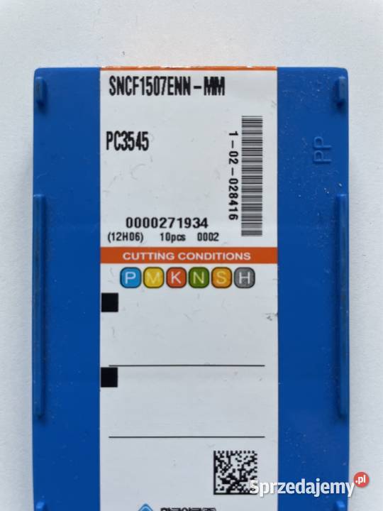 Płytki KORLOY SNCF1507ENNMM PC3545 Czarnożyły sprzedam
