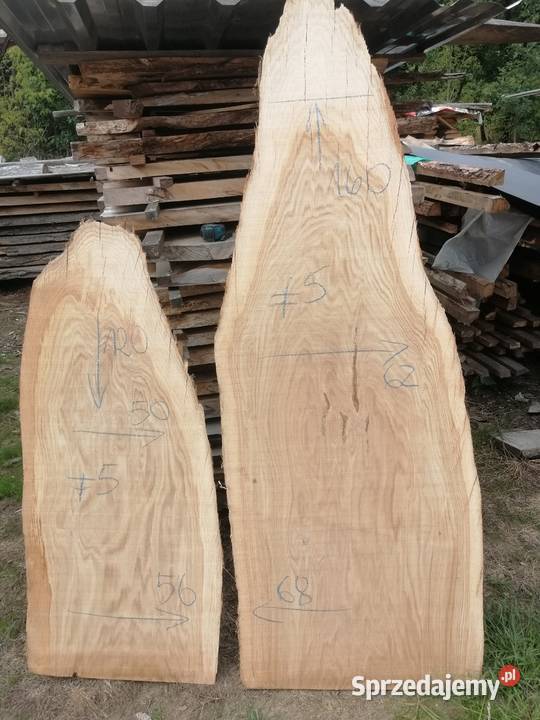 Monolit dąb blat 68x160x5 live edge monolith oak 170cm