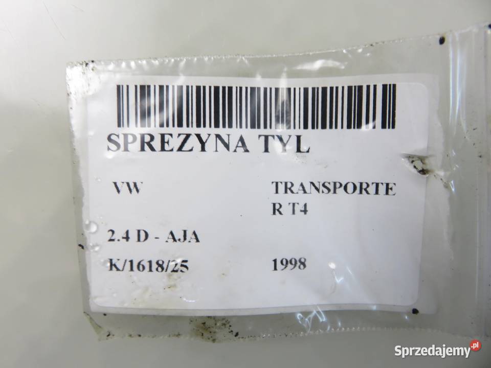 SPRĘŻYNA TYŁ VW TRANSPORTER T4 24 D AJA osobowe