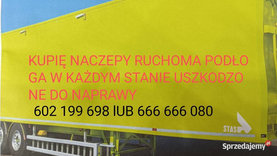 SKUP NACZEP RUCHOMA PODŁOGA Obórki