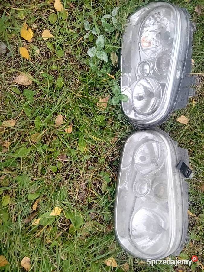 Golf 4 drzwi prawe srebrne przod tył zderzak tył osobowe Łagów