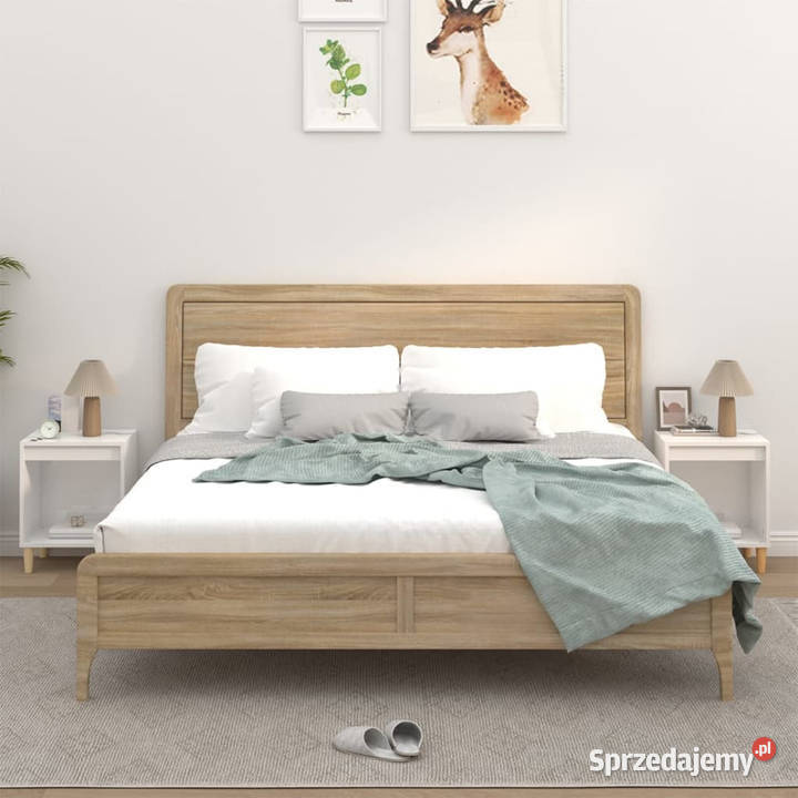 Szafki nocne 2 białe wysoki połysk 40x35x50