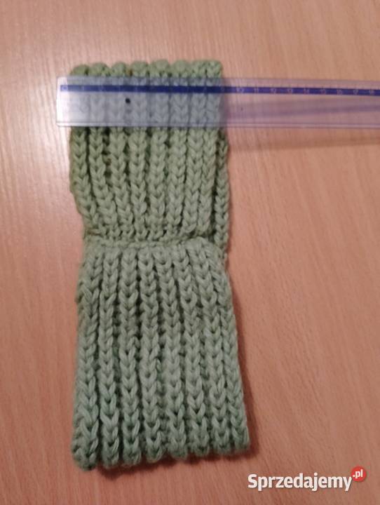 Ciepła szeroka OPASKA na głowę wełniana na zimę