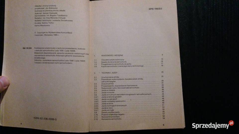 Książka jeżdżę samochodem Lada 1500 Zielona Góra sprzedam