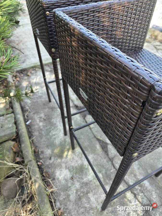 Hokery do ogrodu dwie sztuki odcienie brązu Wschowa