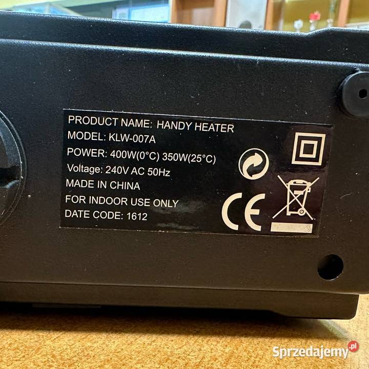Mini Grzejnik Elektryczny Handy Heater KLW007A warmińsko-mazurskie Elbląg