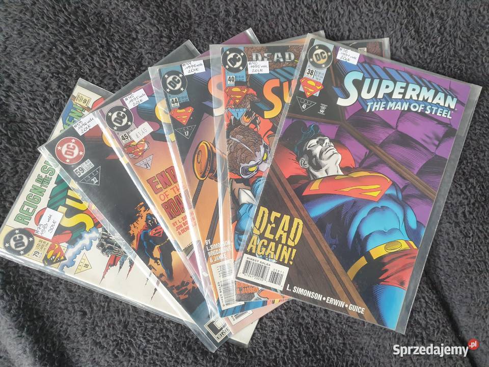 Superman The Man Of Steel 6 komiksów DC USA Gdynia