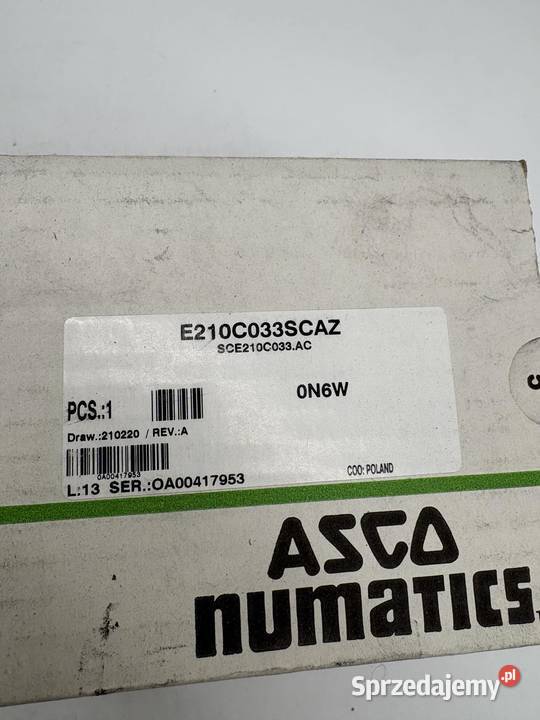 Asco SCE210C033AC Elektrozawór Warszawa