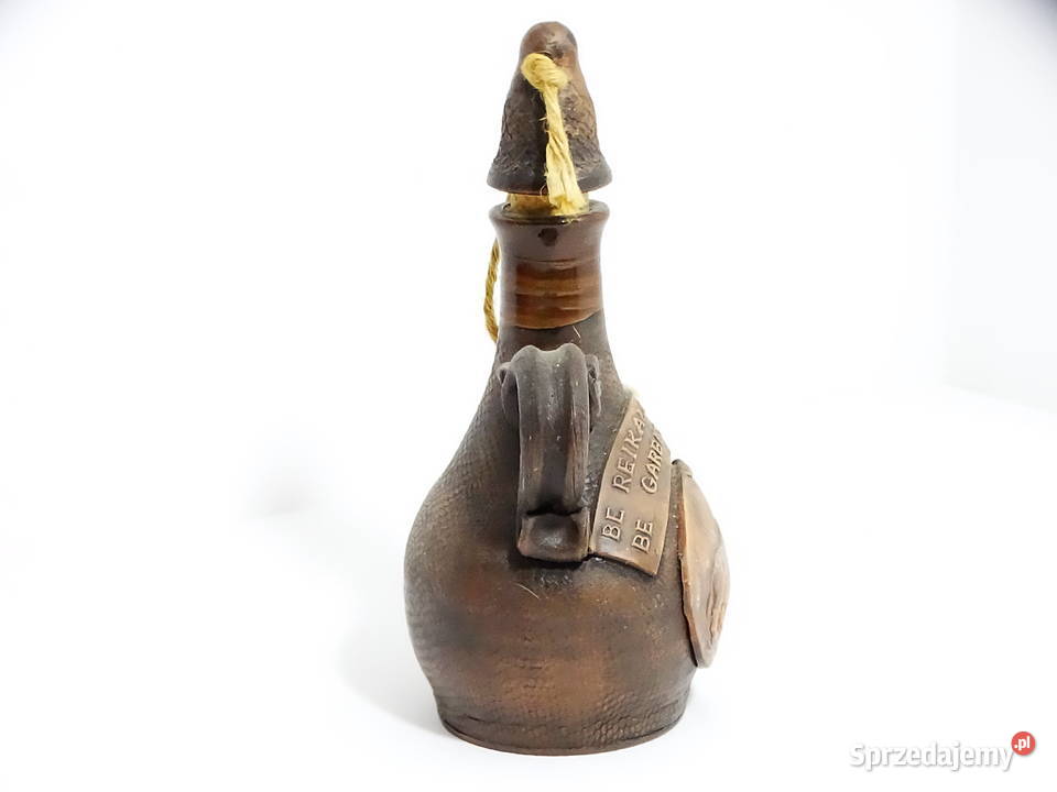 Myśliwski dzbanek ceramiczny dekoracyjny motyw Biłgoraj