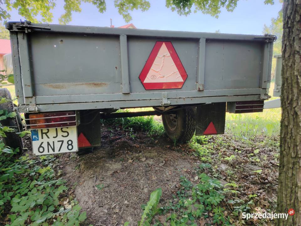 Przyczepa jednoosiowa zarejestrowana Przyczepy rolnicze Przyczepy rolnicze Jasło sprzedam